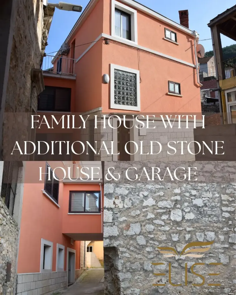 FAMILY HOUSE WITH OLD STONE HOUSE & GARAGE  – BLATO | €460,000